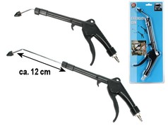 Schwarze Pistolenverlngerung mit silbernem Verlngerungsrohr, um ca. 12 cm verlngerbar.