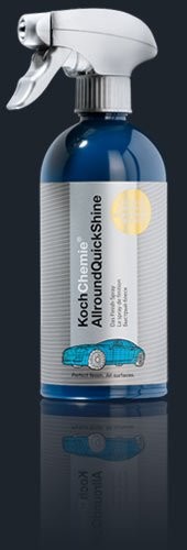 Dunkelblaue Sprhflasche Allround QuickShine von Koch Chemie mit hellem Sprhkopf.
