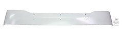 Weie Fiberglas Sonnenblende fr LKW mit mehreren Befestigungslchern.
