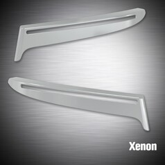 Paar unlackierter Angel Eyes / Bser Blick Kunststoff-Blenden fr Scania mit Blinker-Ausschnitt.