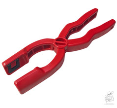 Rote Radmutternzange aus Kunststoff fr BEAM Produkte.