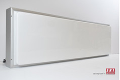 SRI Classic Sign LED LKW-Leuchtkasten. Rechteckig, mit silbernem Rahmen und weier Front.