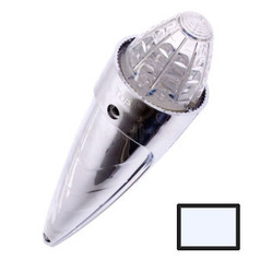 Ledson Torpedo LED-Lampe mit Chromgehuse und Klarglas.