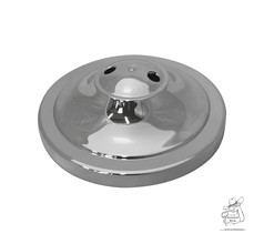 Chromfarbener Flaggenstnder fr zwei Flaggen mit zwei Lchern.