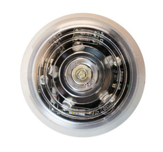 Rundes, transparentes Gylle Ersatzglas mit integrierten kaltweien LEDs.