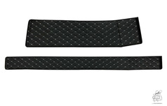 schwarz mit Nahtfarbe hellgrau