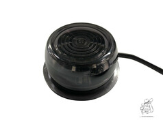 Viking Ersatzglas Dark Knight, anthrazit getntes, transparentes Glas mit sichtbaren LEDs und Kabel.