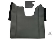 Anthrazitfarbener Kunstleder Tunnelbezug fr Scania NG R Glattdesign, mit Filzunterseite und Zusatzteil.