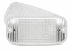 Transparente, strukturierte Ersatzglser Omnius fr Talmu Schwedenleuchte.