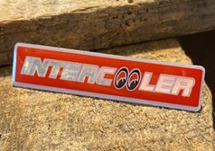 Roter Scandi Pin Intercooler mit silberner 