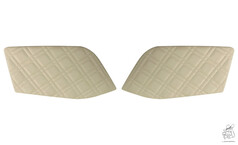 Cremefarbene LKW-Trverkleidungen mit doppelt gewaffeltem Muster