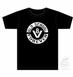 Schwarzes T-Shirt mit weiem 