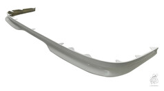 Graue Spoiler/Stostangenverlngerung aus Fiberglas fr Volvo FH 5.