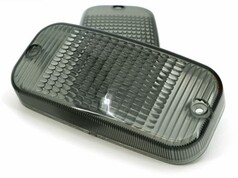 Rauchfarbene Ersatzglser fr Talmu Schwedenleuchten. Die Glser haben eine strukturierte Oberflche.