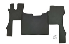 Schwarzes 3-teiliges Bodenset aus Kunstleder fr den LKW-Innenraum, passend fr Scania NG S.