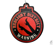 Roter und schwarzer Lufterfrischer 