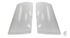 Ein Paar unlackierte Felips Windabweiser aus ABS-Kunststoff fr Scania LKW.