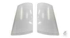 Helle, unlackierte Felips Windabweiser aus ABS-Kunststoff fr DAF LKW.