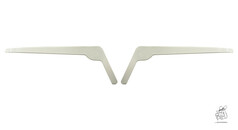 Weie Kunststoff Felips Angel Eyes / Bser Blick Blenden fr LKW-Scheinwerfer.