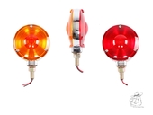 Spiegellampe USA mit Glhbirnchen - Abverkauf