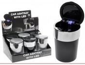 Aschenbecher mit LED blau (110228) - Abverkauf