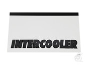 Schmutzfnger (Paar) 65x35cm schwarz mit zweifarbiger Beschriftung