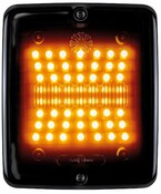 Heckleuchte DARK Knight eckig Blinklicht