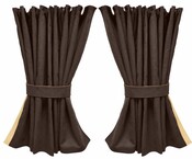 Rundumgardine Exclusiv Wildlederimitat mit Lederkante NUR passend fr Actros mit  MirrowCam