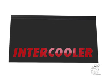 Schmutzfnger  (Paar) 65x35 cm schwarz incl. einfarbiger Beschriftung