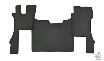 Bodenset 3-teilig passend fr Scania NG S - Beifahrer Klappstuhl - Glattdesign