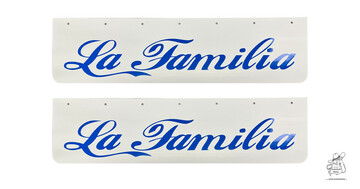 Schmutzfnger (Paar) 65x17cm inkl. einfarbiger Beschriftung