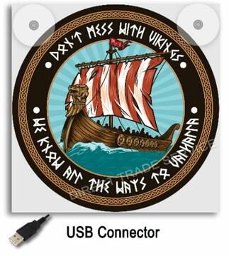 Leuchtkasten 17x17  "Viking Ship"