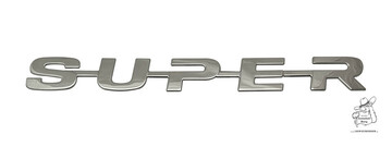 Schild "Super" Chrom