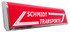 Roter Leuchtkasten fr LKW mit glnzendem Metallrahmen und weiem Schriftzug "SCHMIDT TRANSPORTE".