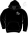 Schwarzer Hoodie mit weiem 