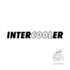 Schwarzer Intercooler Aufkleber mit INTER als Vollschrift und COOLER als Kontur.