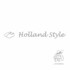 Aufkleber-Design mit grauem Klompen-Symbol und dem Schriftzug "Holland Style" auf weiem Grund.