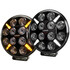 Ledson Pollux9+ Gen3 Powerboost LED Zusatzscheinwerfer mit orange und wei leuchtendem Positionslicht.
