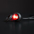 Rotes LED Positionslicht "Freedom Black Raven" mit schwarzem Gehuse und Gummidichtung.