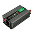 Dunkelgrauer Power Inverter 300 aus Aluminium mit 220V Steckdose, USB-Port und 24V Eingngen.
